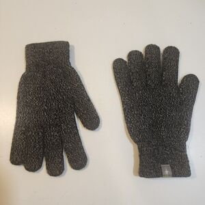 Smartwool Gray Wool Blended  Knit Gloves Large